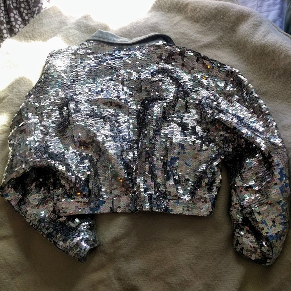 Sequins jean jacket diy - Picture 2 of 5